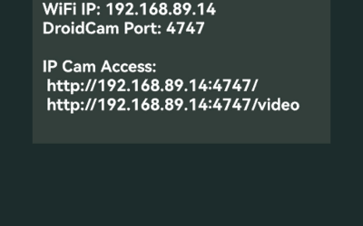 安卓手机摄像头变成电脑（windows）的摄像头（DroidCam 摄像头）