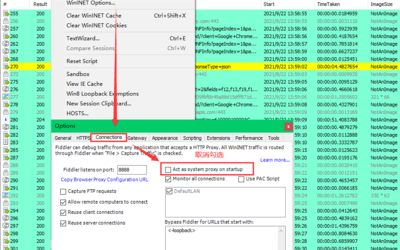 启动 fiddler 时关闭 capturing 的解决办法（Fiddler no capture on startup）